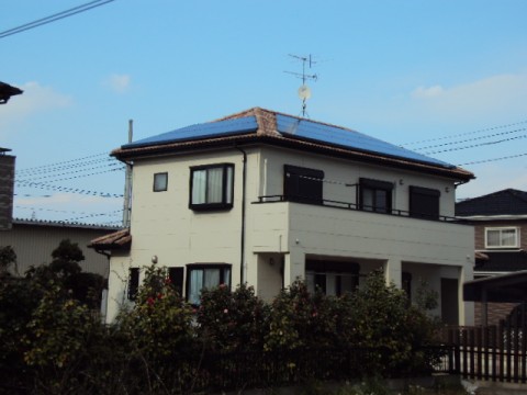太陽光発電システム設置後外観